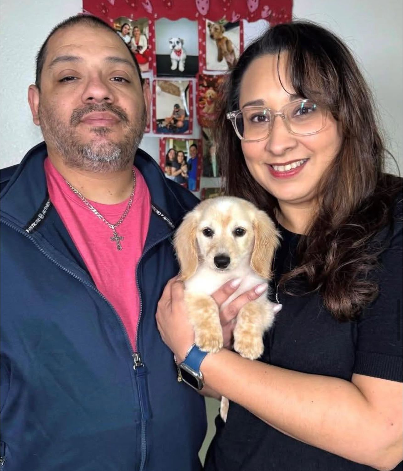 Amanda Lee with their LongwoodLane Dachshund